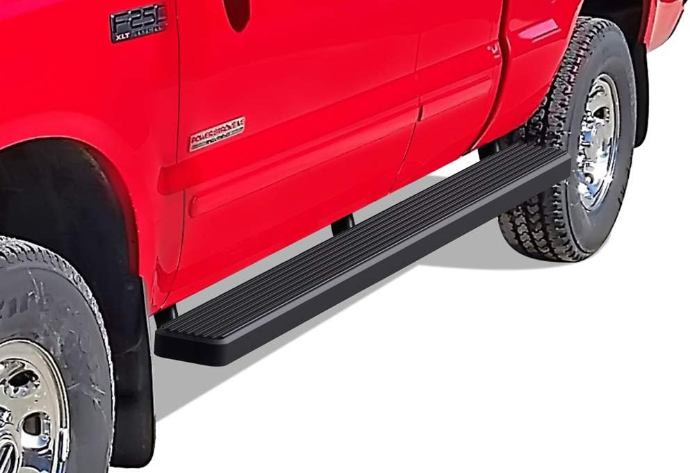 Black 5 inches Running Boards Nerf Bars Side Steps Compatible with Ford F250 F350 Super Duty 1999-2016 Super Cab K8353