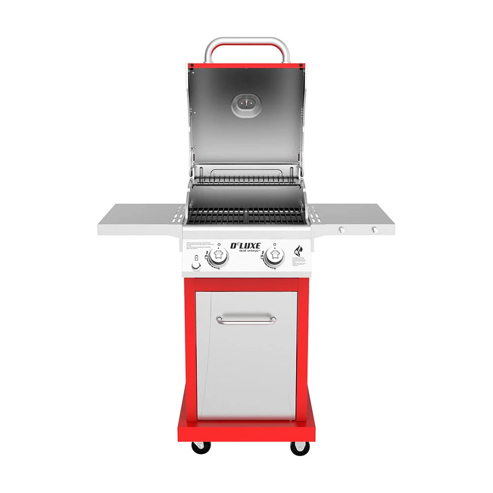 2-Burner Propane Gas Grill with 2 Foldable Shelves F840750