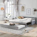 Grey Wood Daybed with Trundle G138