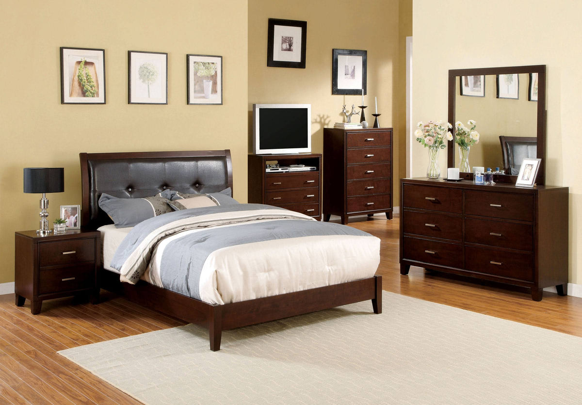 Brown Cherry Nightstand N4580