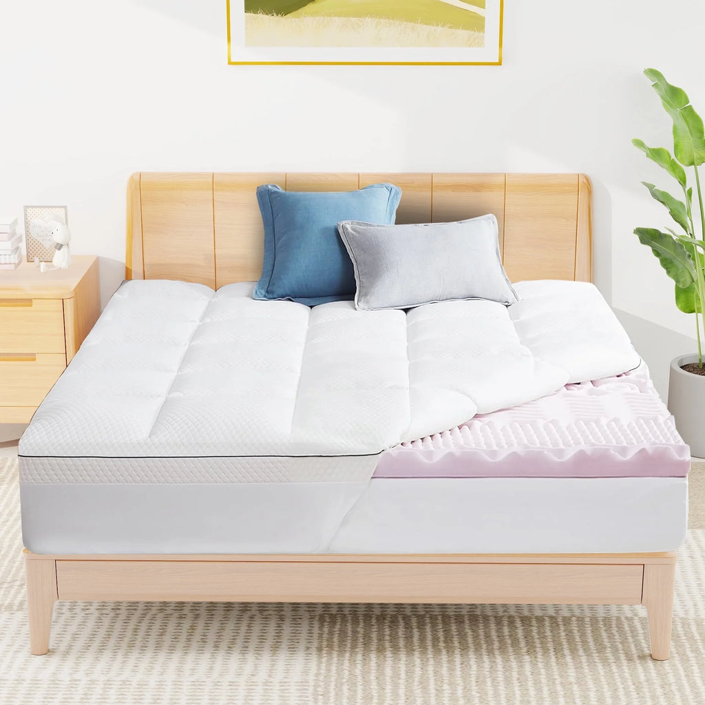 Full Size 4 inch Memory Foam Mattress Topper W371737