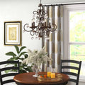 Wrought Iron 5-Light LED Candle Style Chandelier P262223
