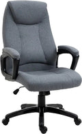Gray Fabric Home Office Chair with Tilt Function and Adjustable Height Y966490