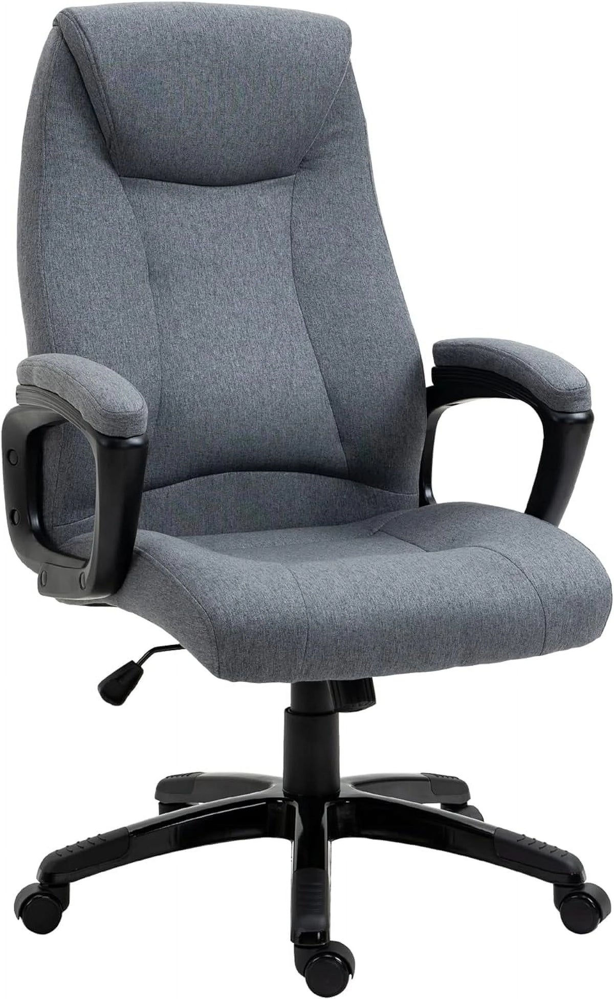 Gray Fabric Home Office Chair with Tilt Function and Adjustable Height Y966490