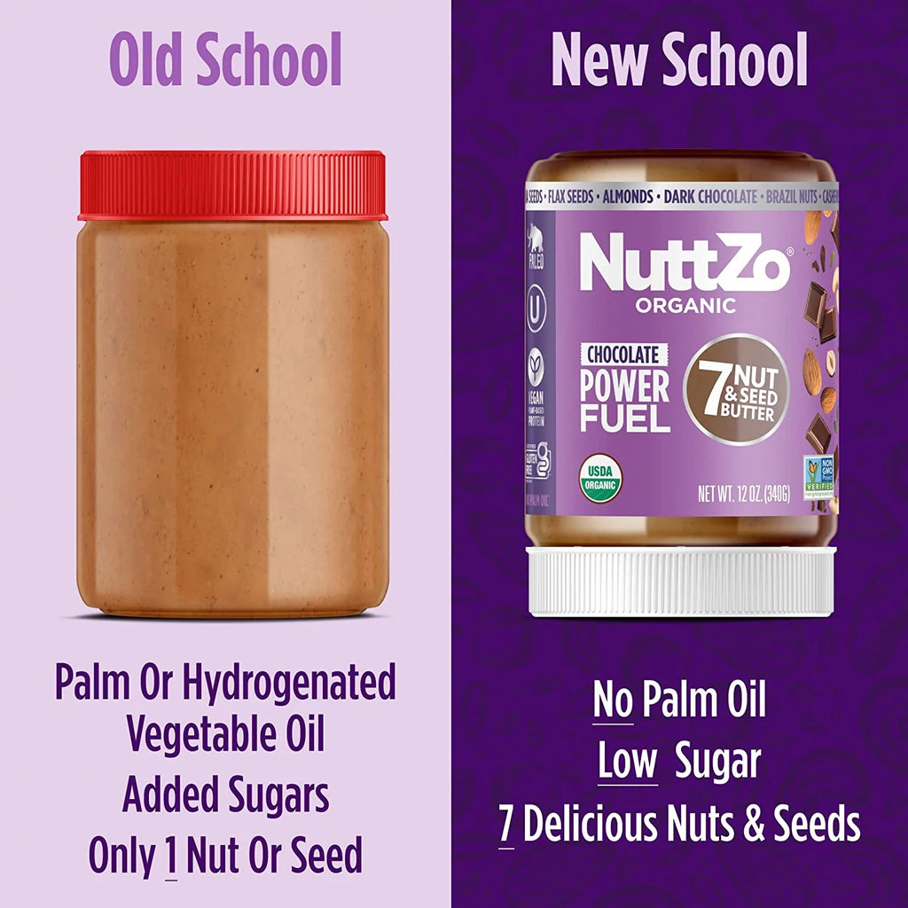 Organic Paleo Chocolate Smooth Nut Butter Spread, 12 oz Jar S1658