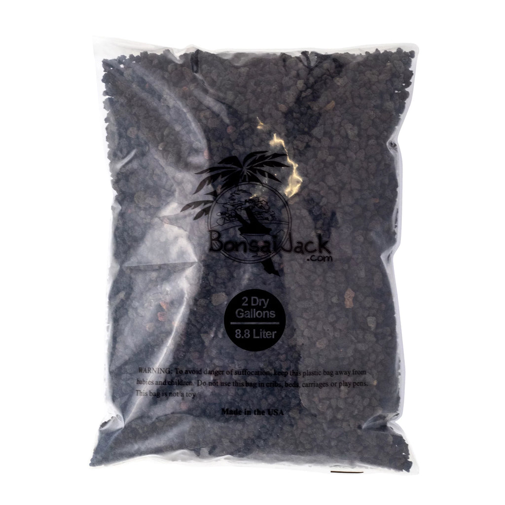 Black 1/4 inch Horticultural Lava Rock Soil Additive 2 Gallons W916