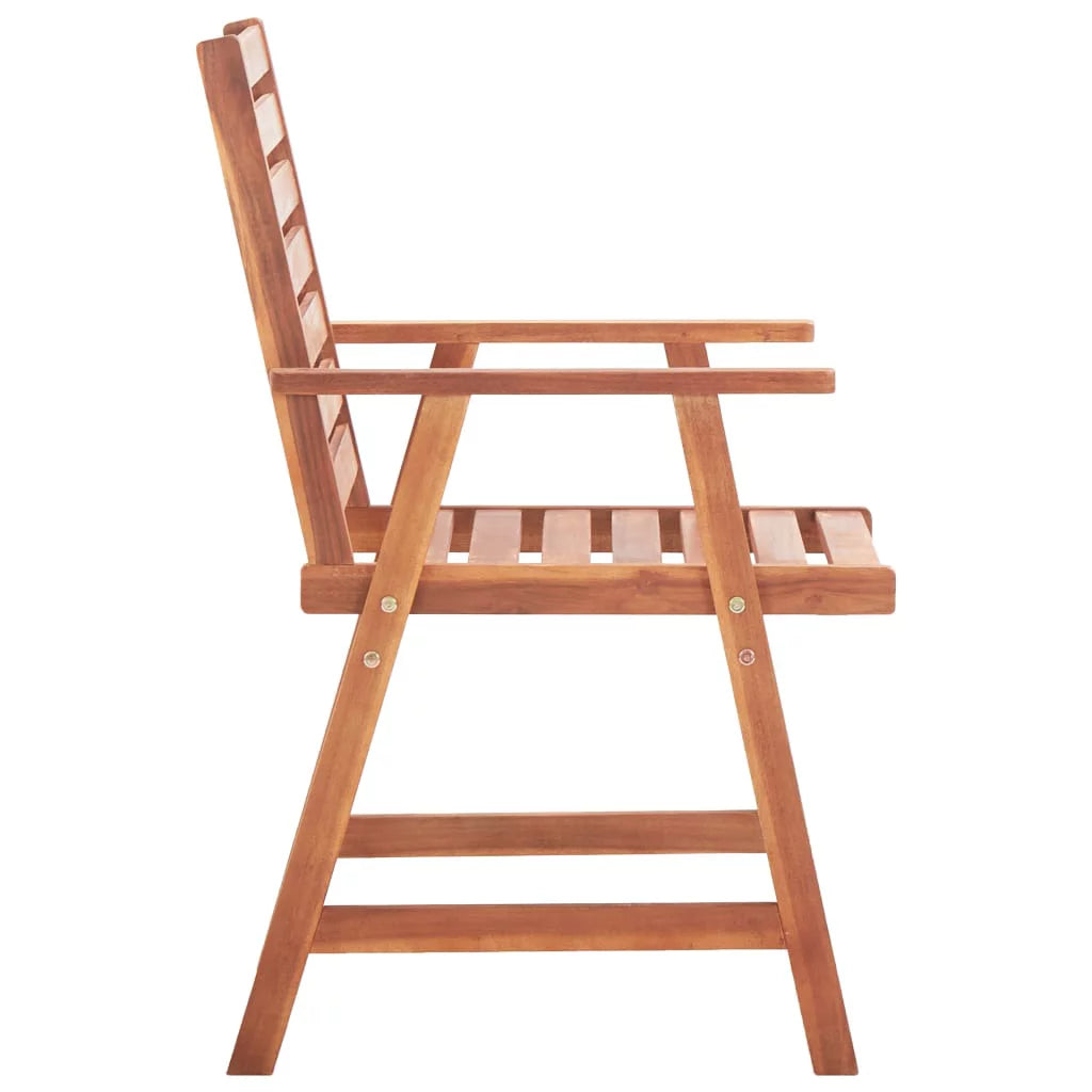 Patio Dining Chairs 3 pcs Acacia Wood C343