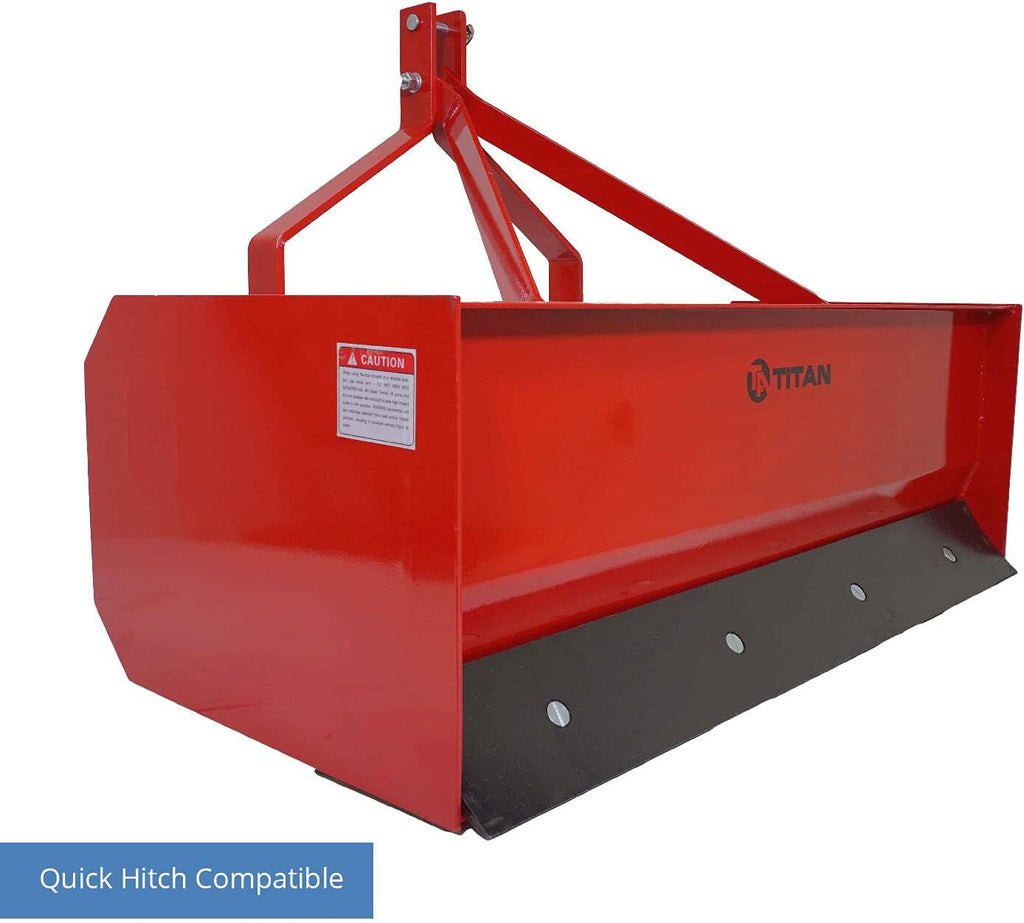 4' - 7' Box Blade Tractor Attachment Category 1 Cat 0 Scarifier Shank W120