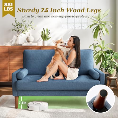 Ashbeige Loveseat Sofa with Solid Wood Legs J570519