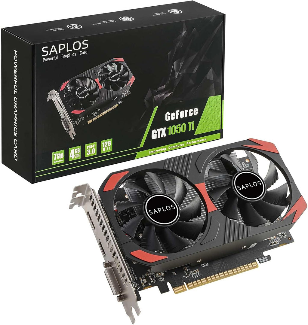 GTX 1050 Ti Graphics Card, 4GB, 128 Bits, GDDR5, Dual Fans, PCI Express x16 3.0 P827