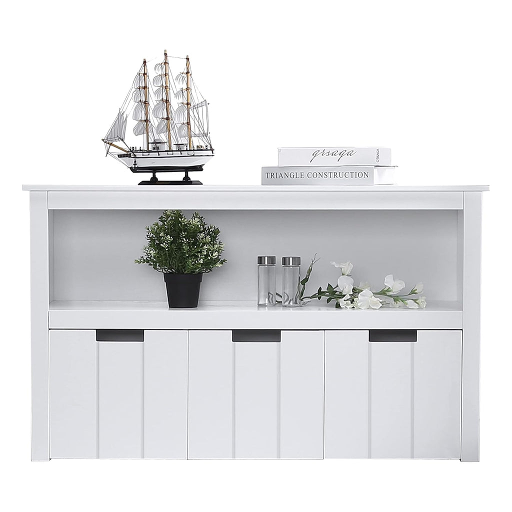 Kids Toy Box Organizer Storage Cabinet with Movable Drawers and Wheels, Grey O497184