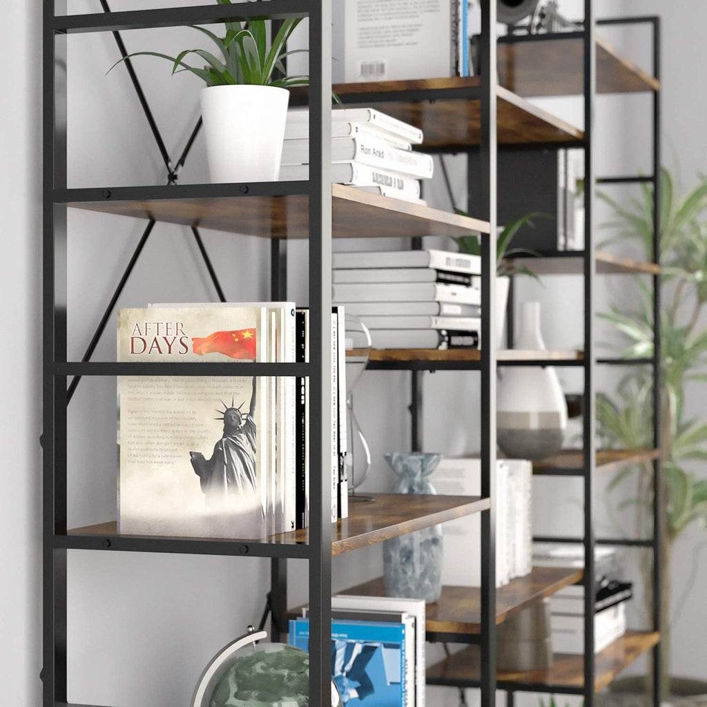 5-Shelf Wood Bookcase Y9209