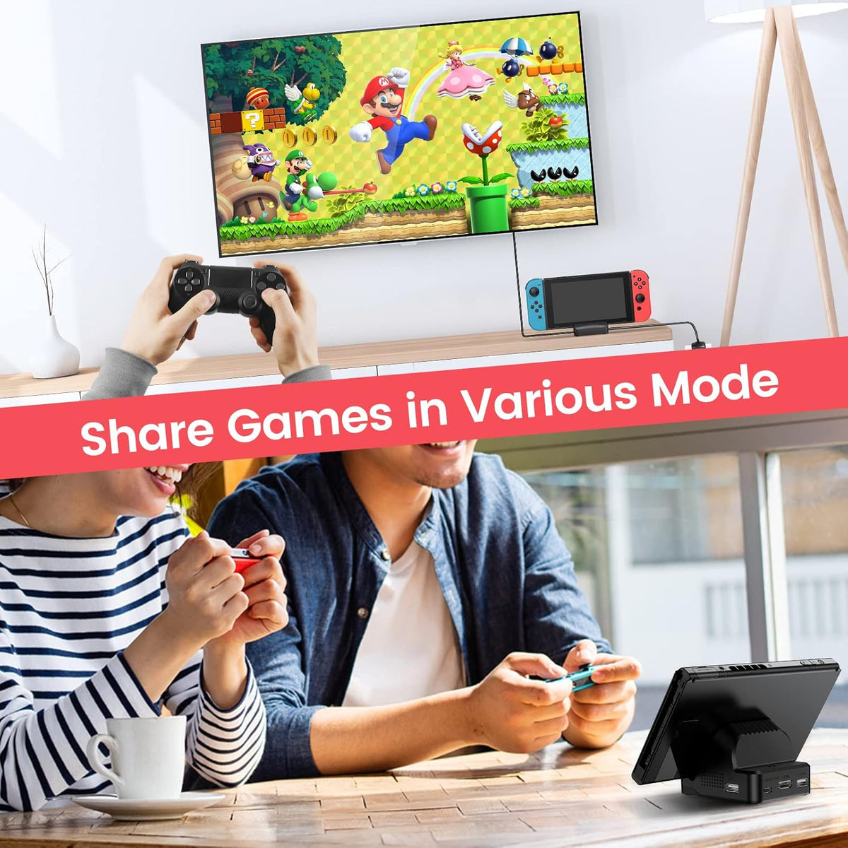 Switch TV Dock with 4K HDMI Cable M965