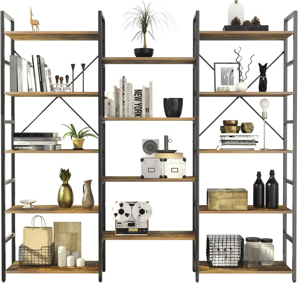 5-Shelf Wood Bookcase Y9209
