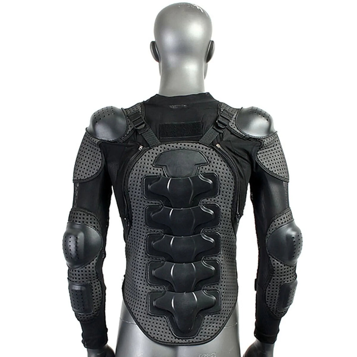 Full Body Motorcycle Riding Jacket with Armor Spine Shoulder Chest Protection P1717