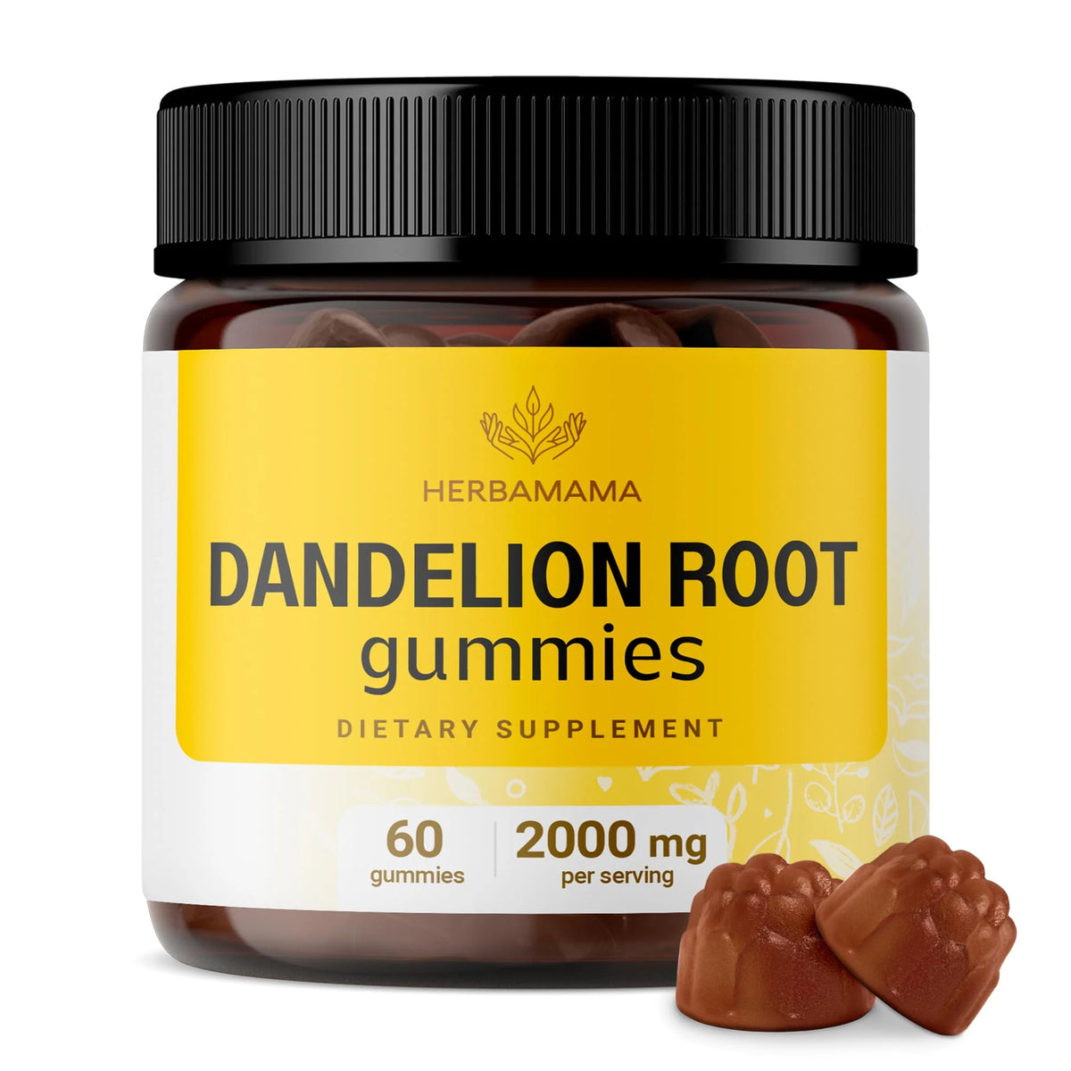 Organic Dandelion Root Extract 2000mg 60 Gummies D8641