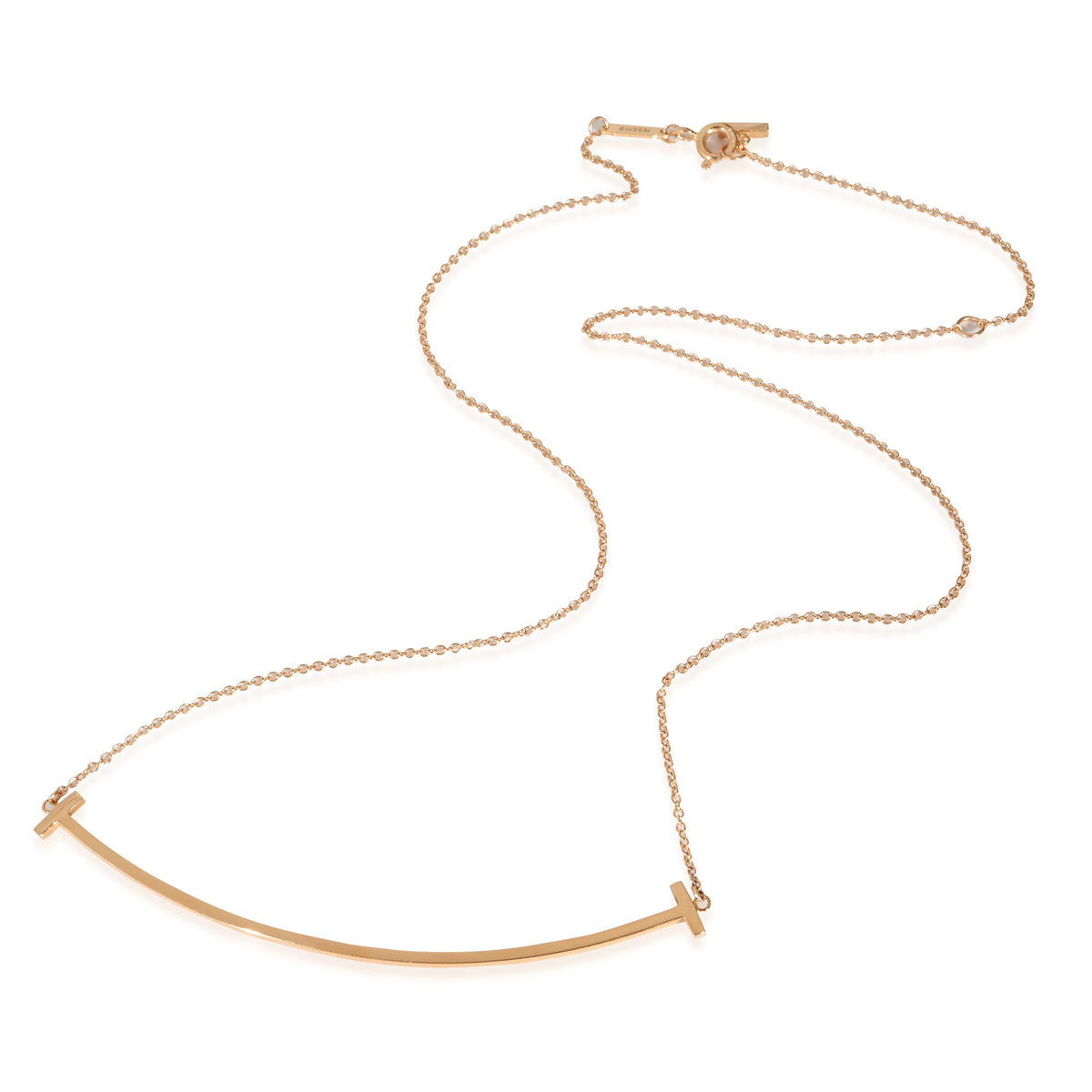 T Smile Pendant in Rose Gold, Large Pre-Owned F2404