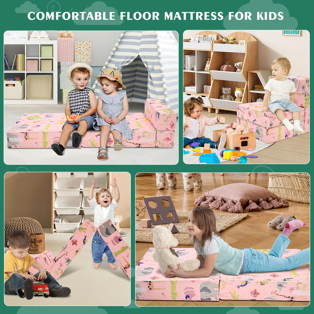 Pink Kids Folding Sofa Bed E992