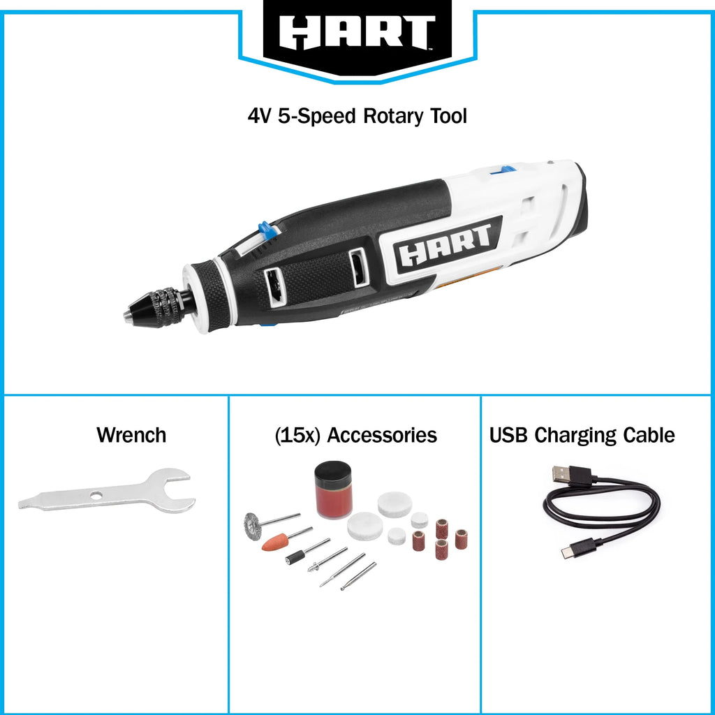 4-Volt Rotary Tool Kit with Accessories R4968