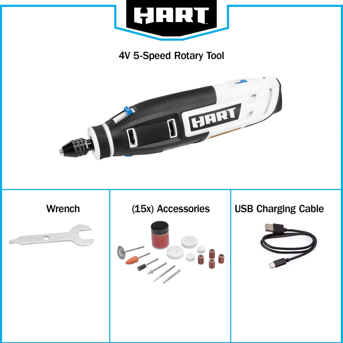 4-Volt Rotary Tool Kit with Accessories R4968