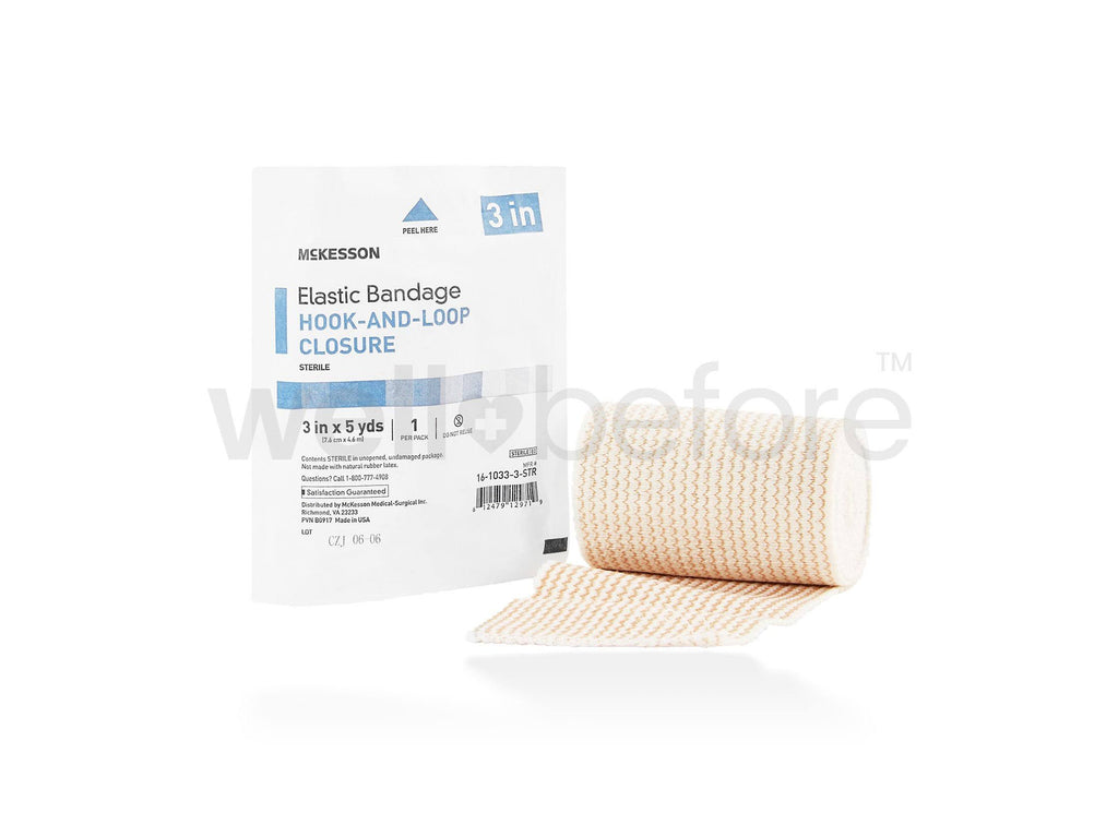 Sterile Elastic Bandage, 4 inch x 5 Yard, White; Case of 36 S1733