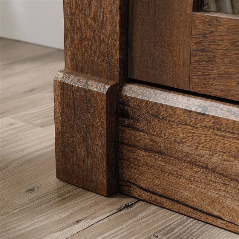 Vintage Oak Media Center Fireplace E505301