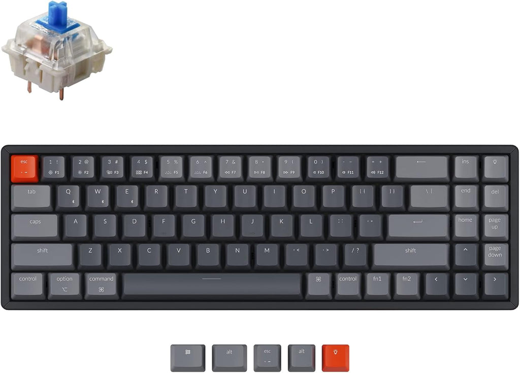70% Layout 72 Keys Wireless Wired Mechanical Keyboard Y783