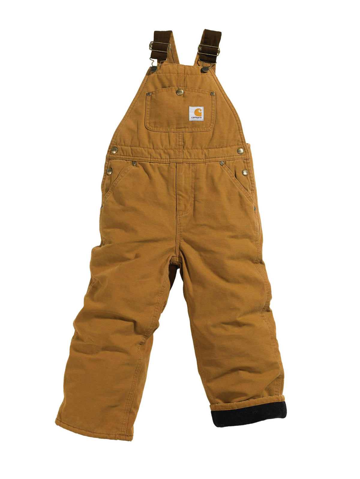 Boys Washed Duck Lined Bib Overall E62561