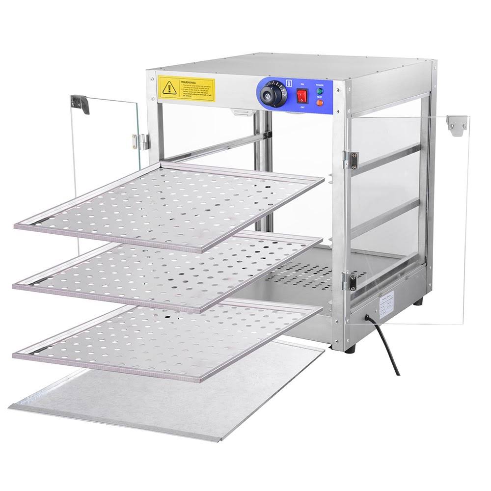 3-Tier Commercial Countertop Food Warmer Display Case I22123