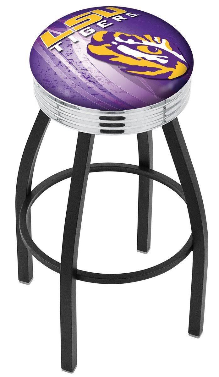 Black Wrinkle Swivel Bar Stool J7135