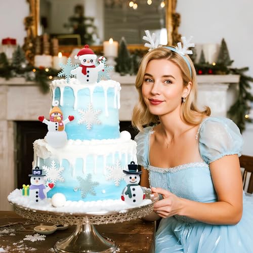 7 Pack Merry Christmas Cake Toppers D60346
