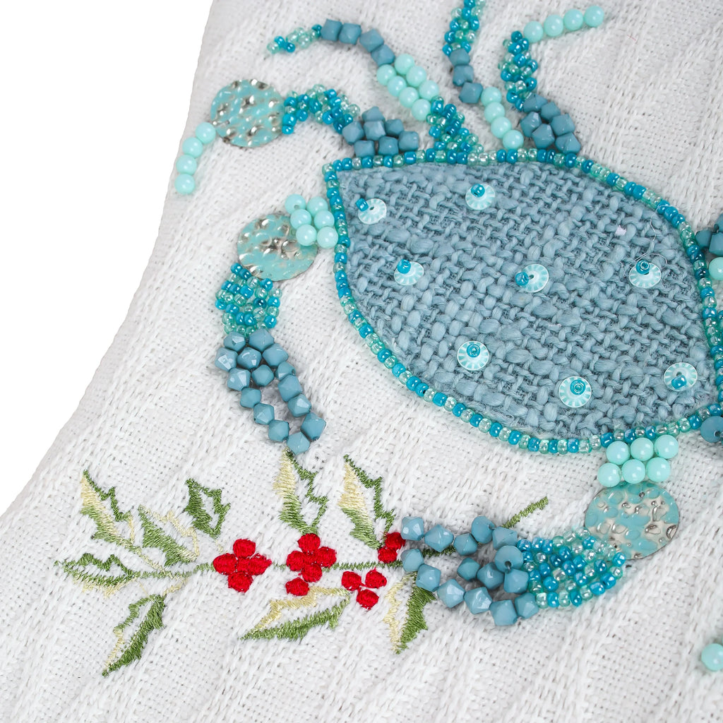 20” Embroidered Blue Crab Stocking V478512
