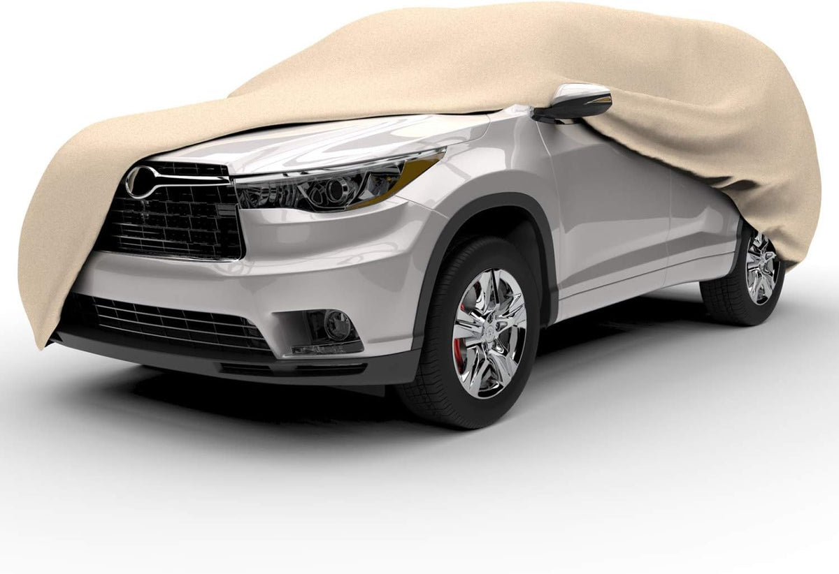 SUV Cover, 4 Layer Waterproof Dustproof UV Treated, Fits SUVs up to 210" L896