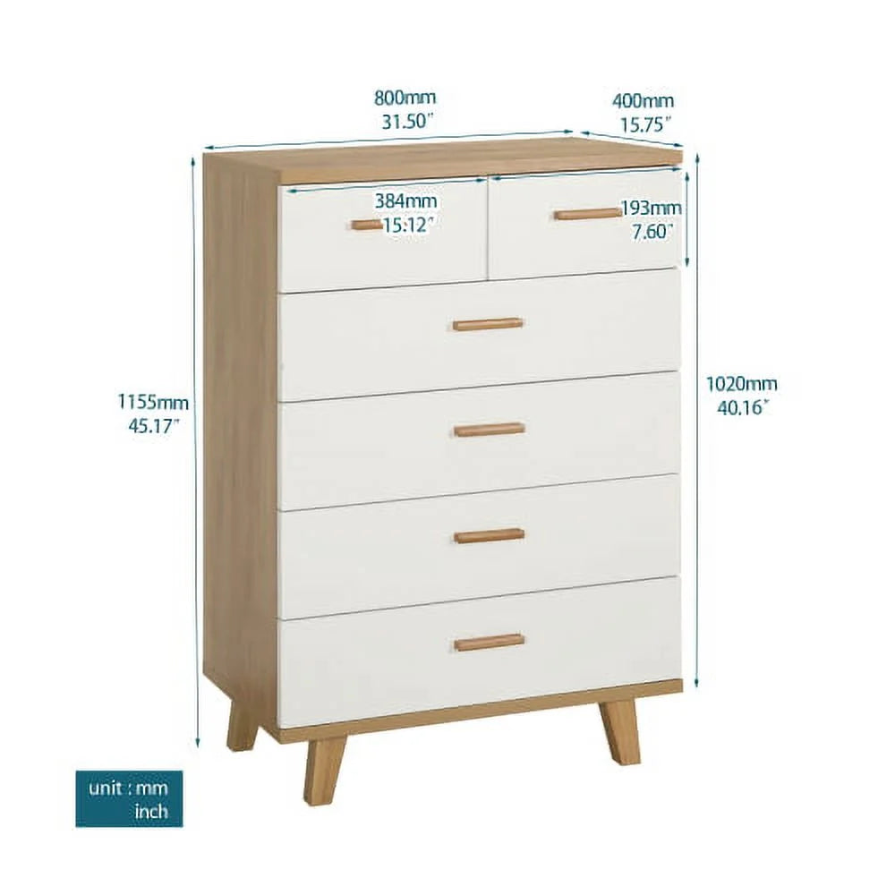 Solid Wood Drawer Dresser Cabinet Q84869