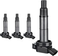 Set of 4 Ignition Coil Pack for Toyota Camry Corolla Highlander Matrix RAV4 Solara, 2010-2012 Lexus HS250h, 2009-2010 Pontiac Vibe, 2005-2010 Scion TC 2.4L L4 Z97318
