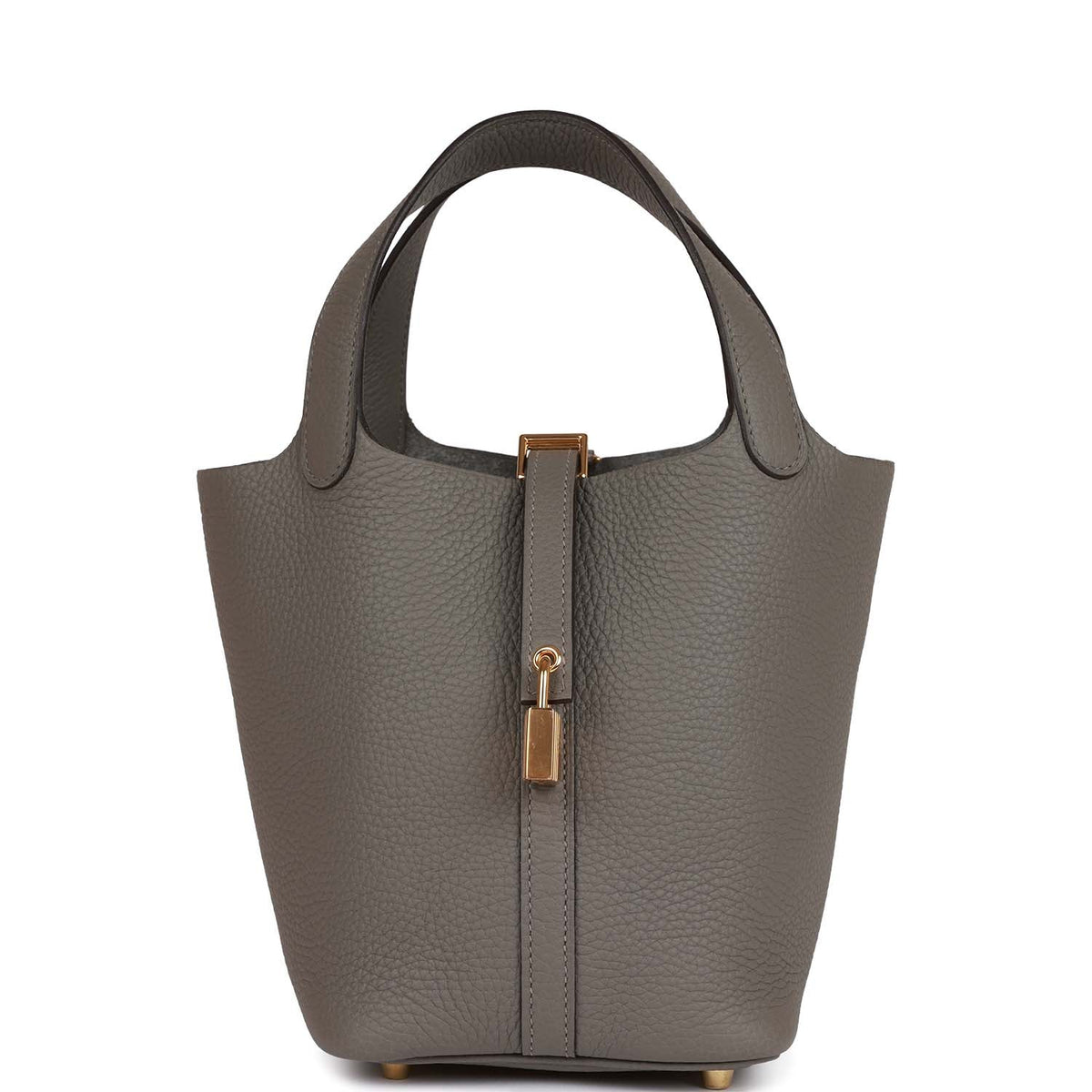 18 Clemence Leather Bucket Bag P7909