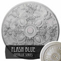 31 1/4x22OD x 2 1/4x22P Hand-Painted Ceiling Medallion D32443