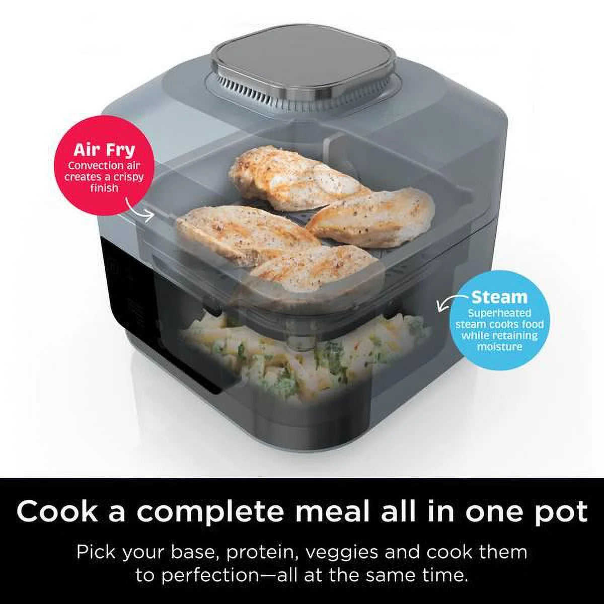 Rapid Cooker + Air Fryer O16611