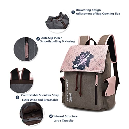 3D Print Canvas Backpack H9044
