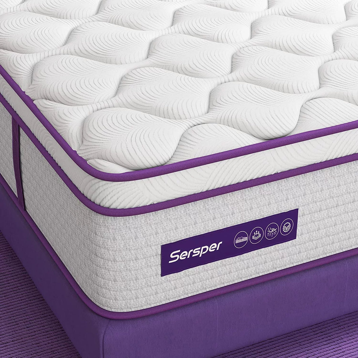 Queen Size 10 inch Hybrid Memory Foam Mattress T578