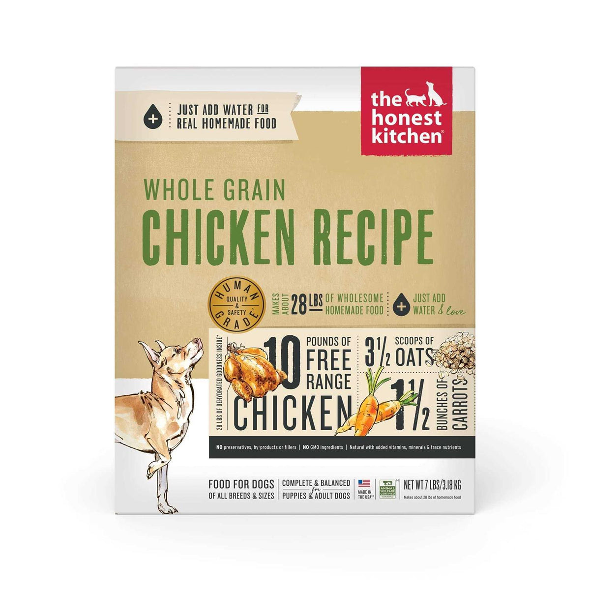 Dehydrated Whole Grain Chicken Dog Food U778411