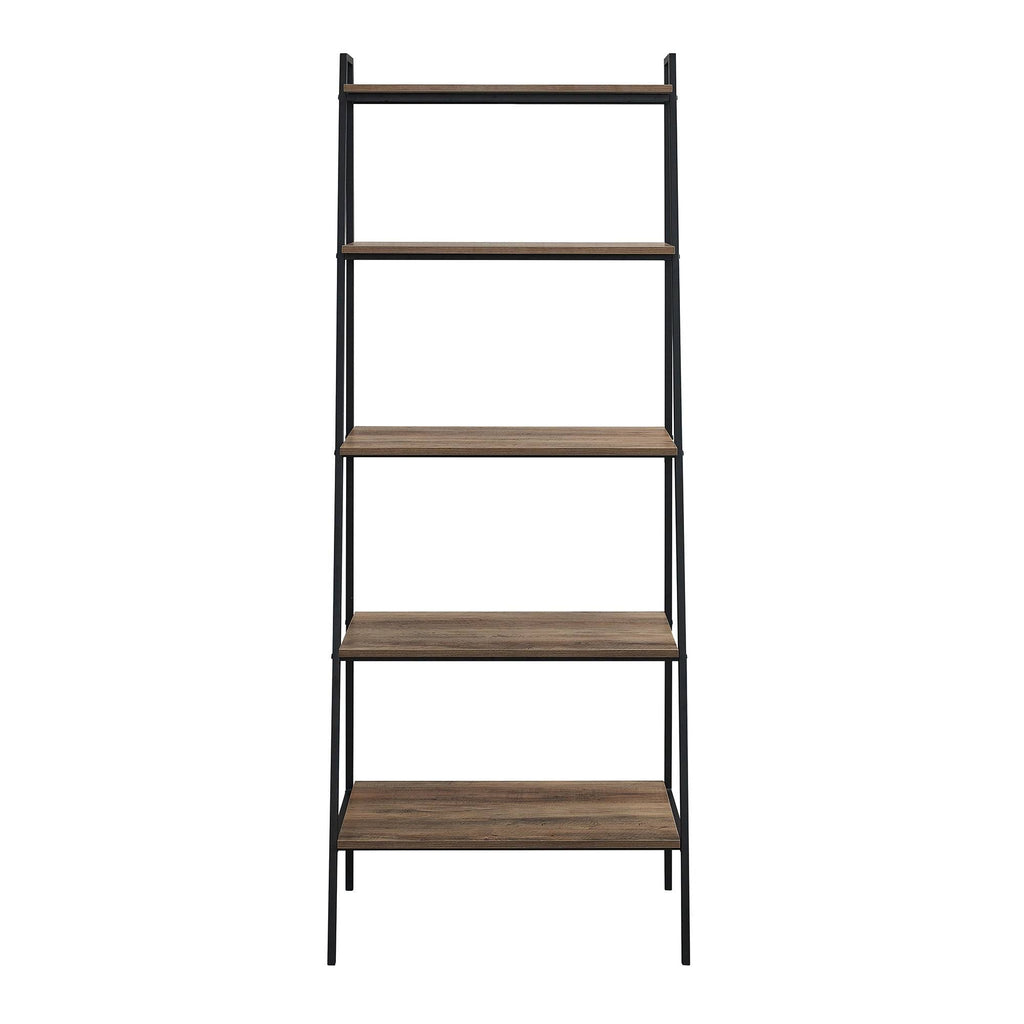 72-Inch Open Ladder Bookshelf Grey Wash K376554