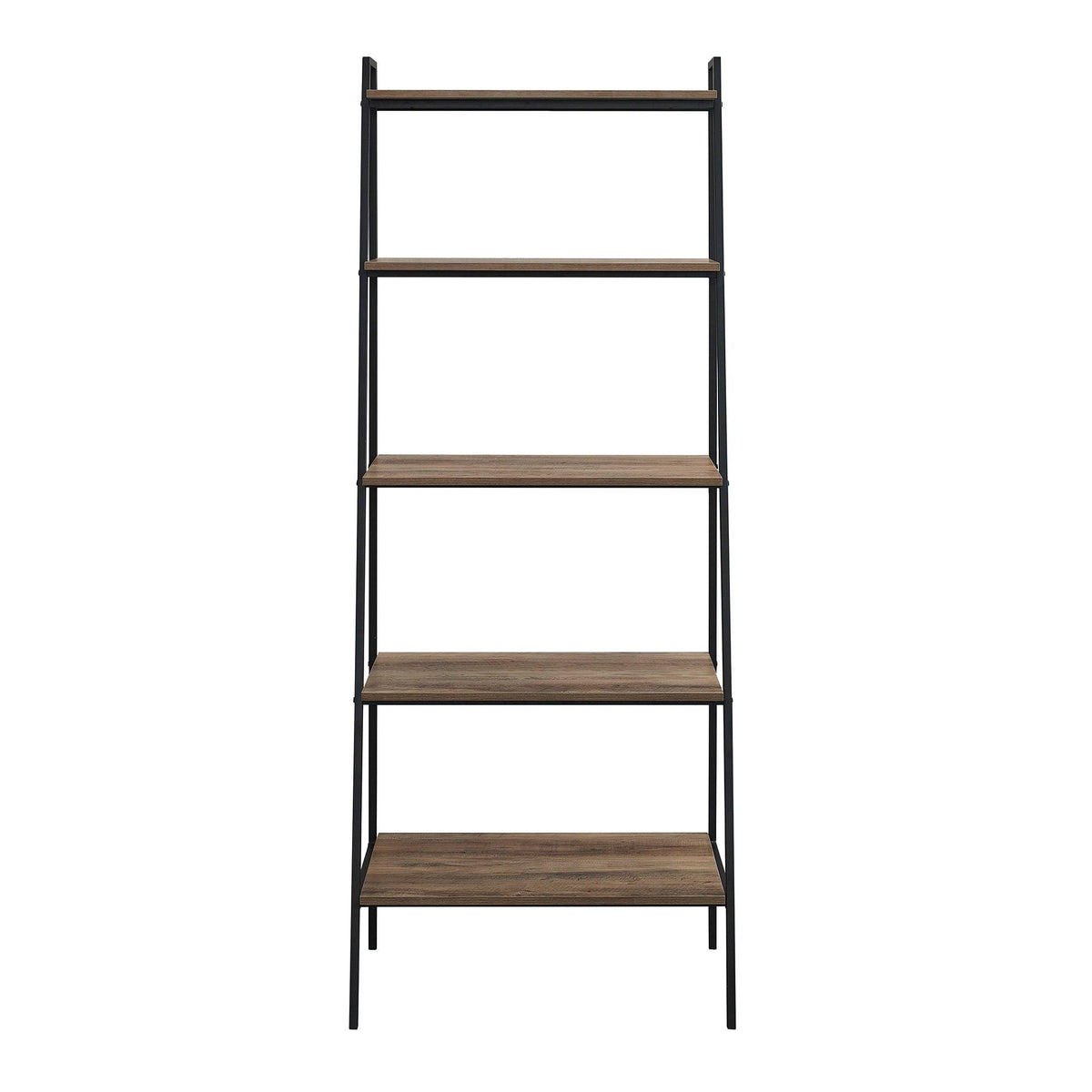 72-Inch Open Ladder Bookshelf Grey Wash K376554