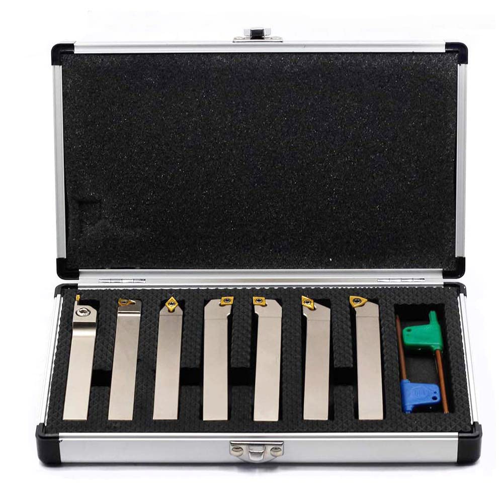 1/2 Shank 7 Pieces/Set Indexable Lathe Turning Tool Holder E1640