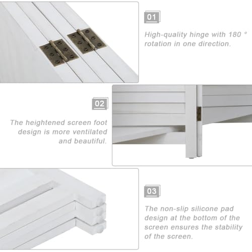 4 Panel Folding Room Divider P9613