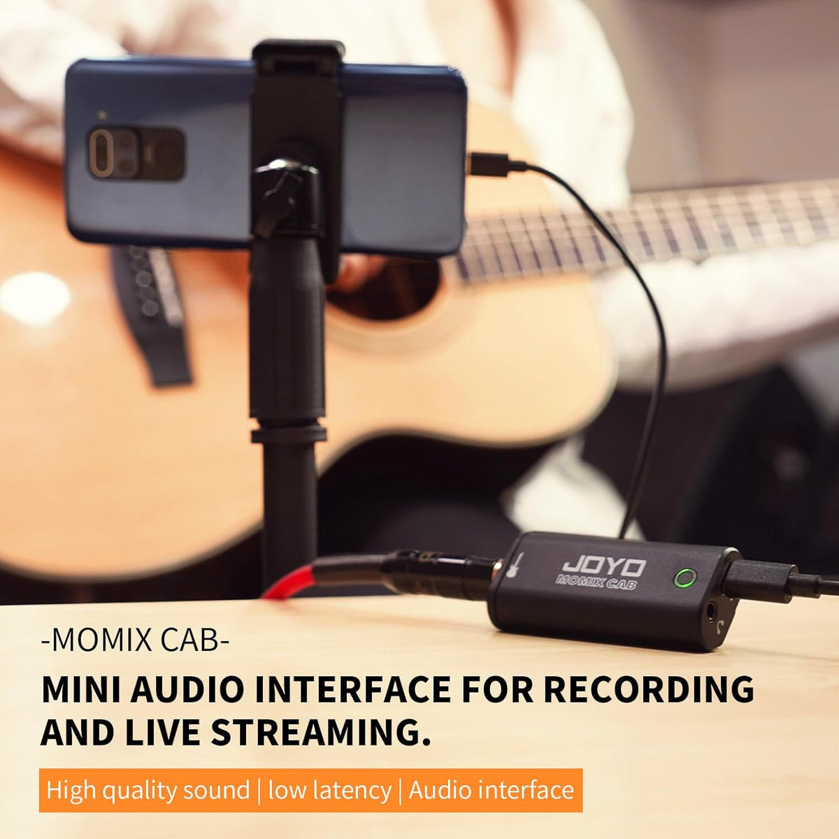 5.8GHz Wireless Guitar System with Charging Box and Guitar Audio Interface Y657142