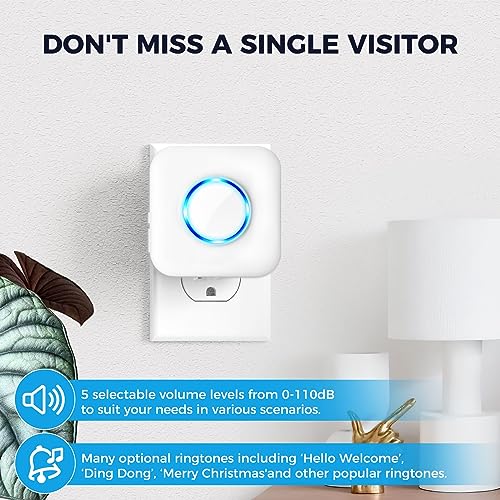 Wireless Doorbell Chime Extender with Receiver M5527