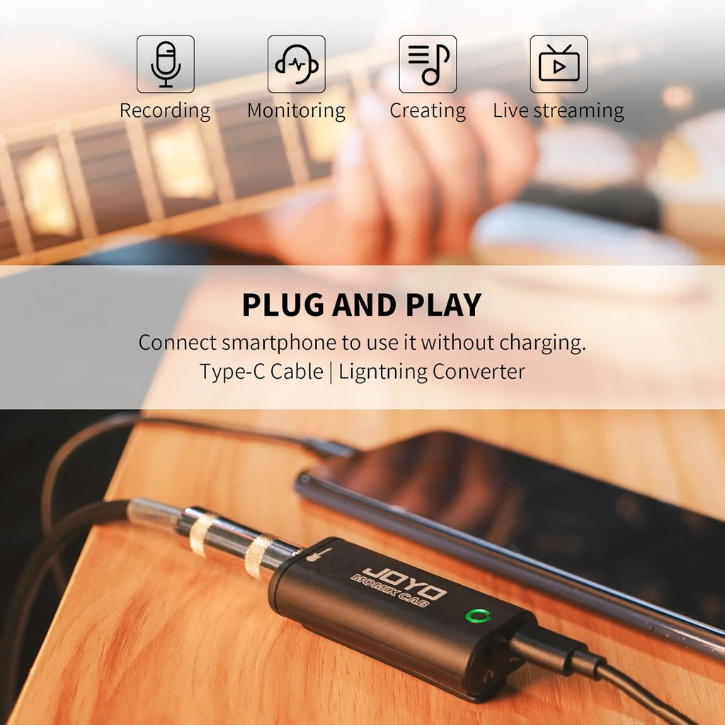 5.8GHz Wireless Guitar System with Charging Box and Guitar Audio Interface Y657142