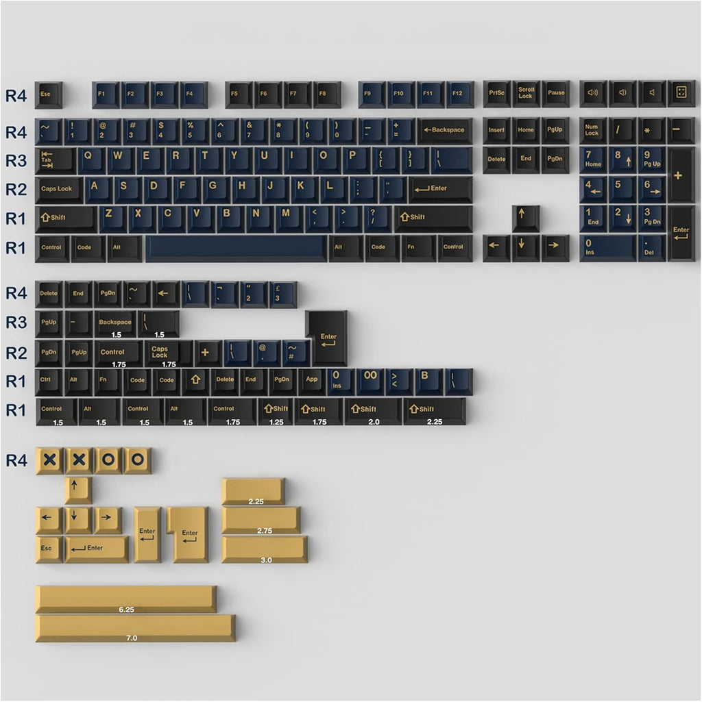 171 Keys Doubleshot ABS Cherry Profile Keycap Set G521348