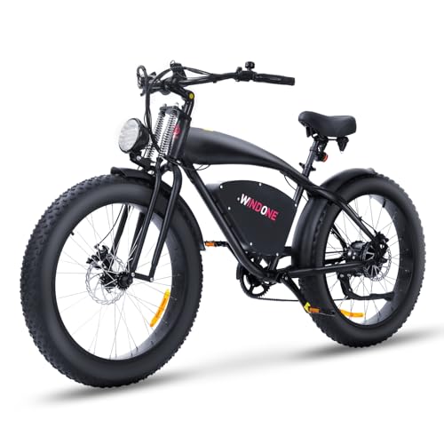 Electric Bike with 48V 13Ah/15Ah Battery, 20"/26'' Fat Tires H2793